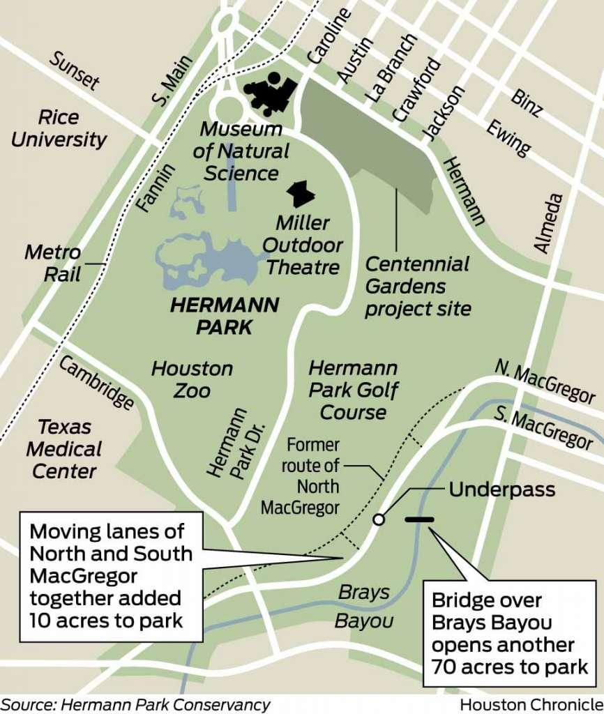 خريطة Hermann park