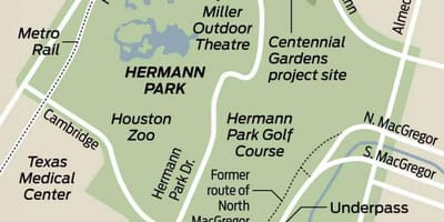 خريطة Hermann park