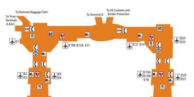 هيوستن المطار e خريطة