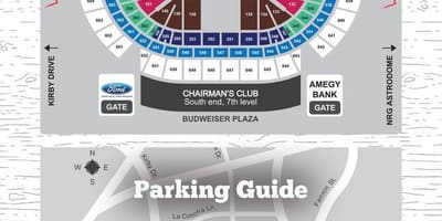 Reliant stadium مواقف خريطة