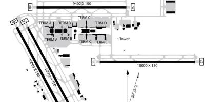 بوش مطار خريطة