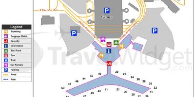 خريطة مطار هيوستن