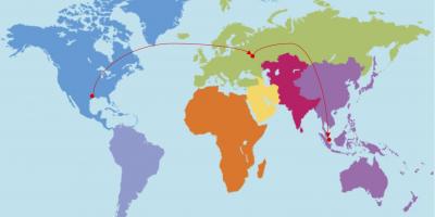 هيوستن في خريطة العالم